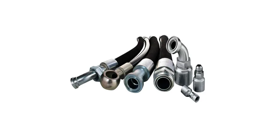 Mangueras hidráulicas con terminales y fittings