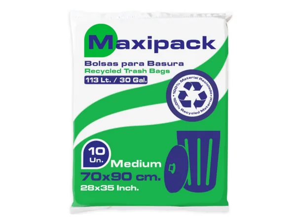 Bolsa de Basura Plana 70 x 90 cm – 10 Unidades